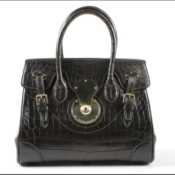 Ralph Lauren Handbags - SOLD Ralph Lauren Crocodile Ricky Bag